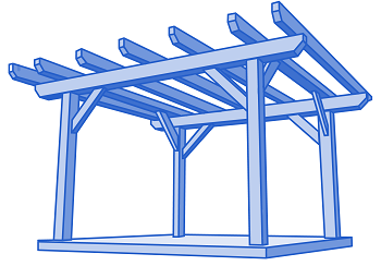 Example of a pergola