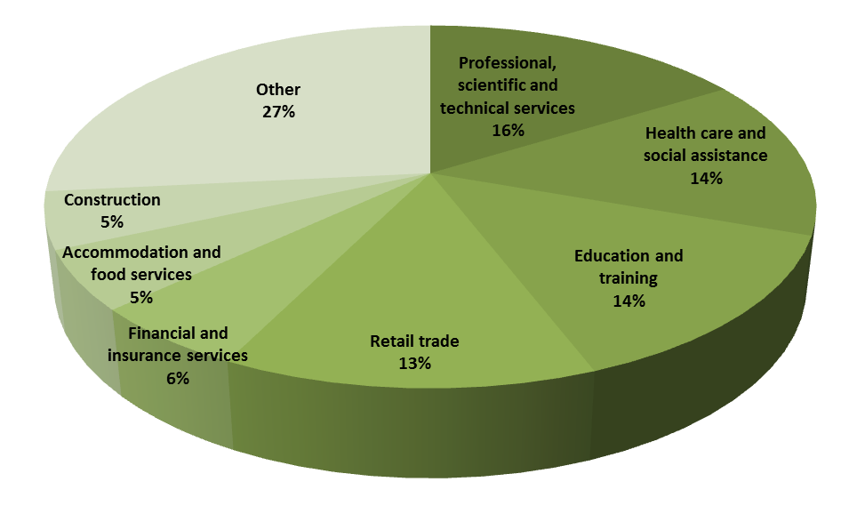 Unpaid domestic work performed by City of Boroondara residents by age group - 2011 Census - Figure 9