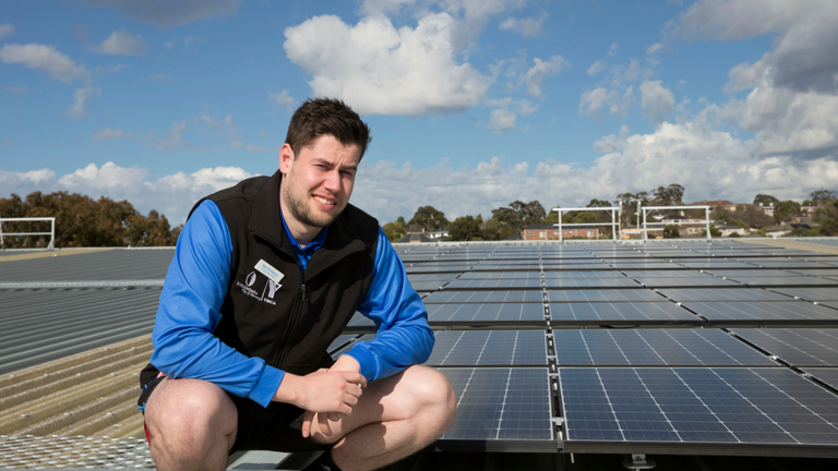 Solar panel installation