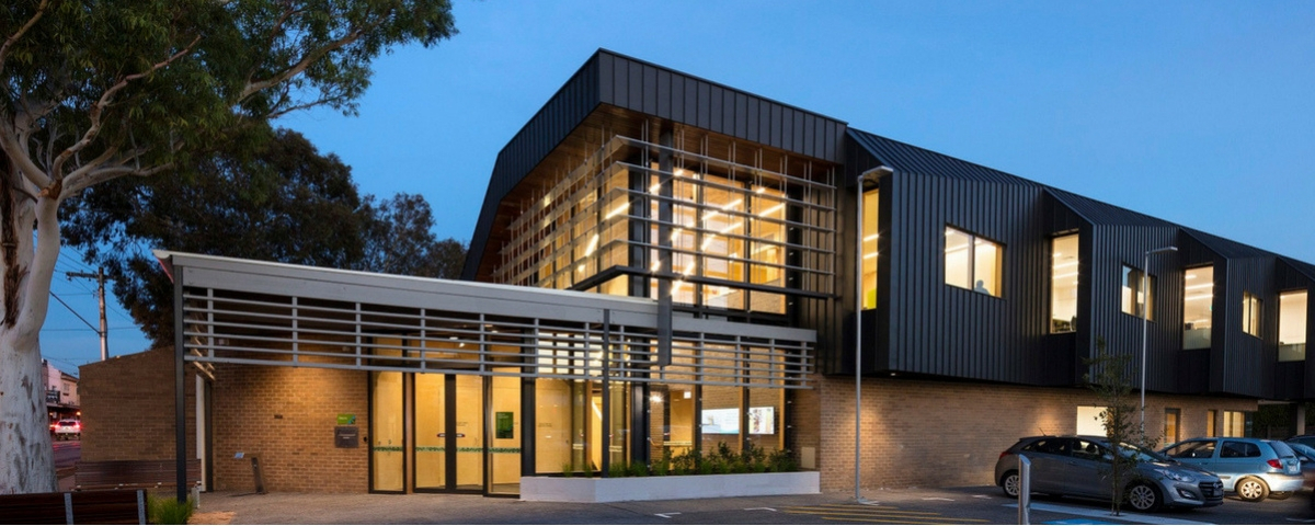 Balwyn Library at night