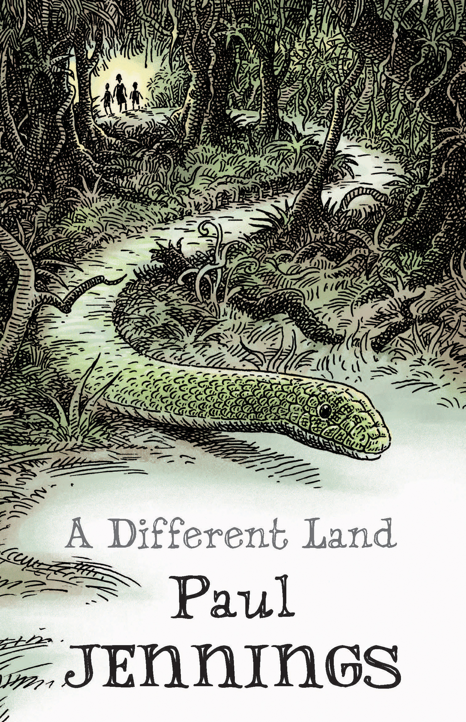 The cover of 'A different land' by Paul Jennings