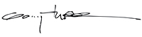 Signature of Cr. Gary Thompson.