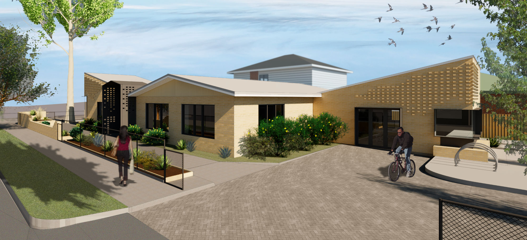 Artist impression of proposed Alamein Neighbourhood Learning Centre