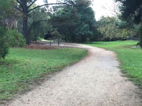 Informal shared bike path