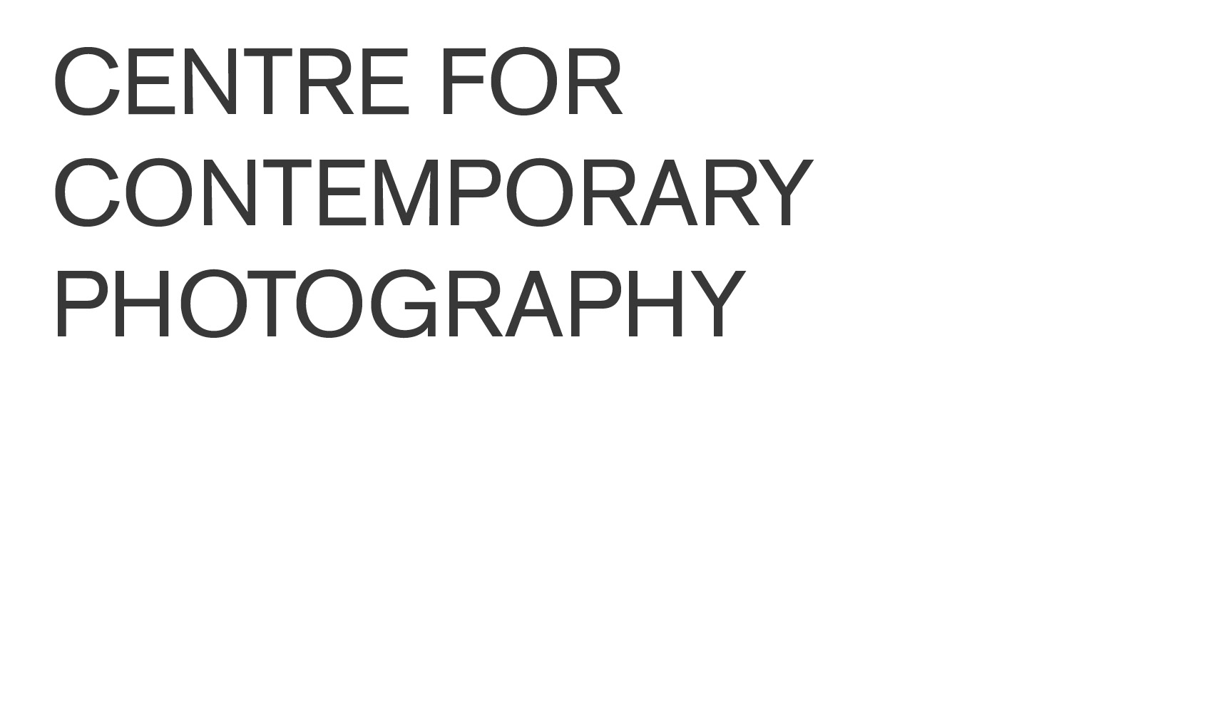 Centre for Contemporary Photography branding logo
