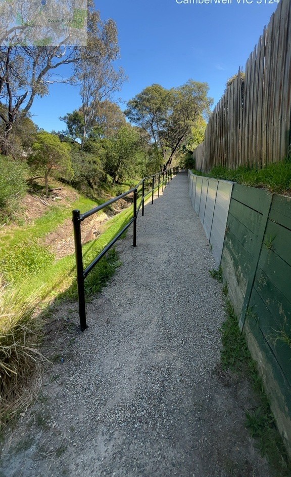 An off-road trail in a park