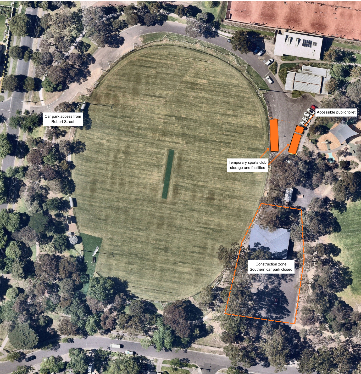 Aerial map of Greythorn Park
