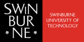 Black and red logo with text 'Swinburne University of Technology'