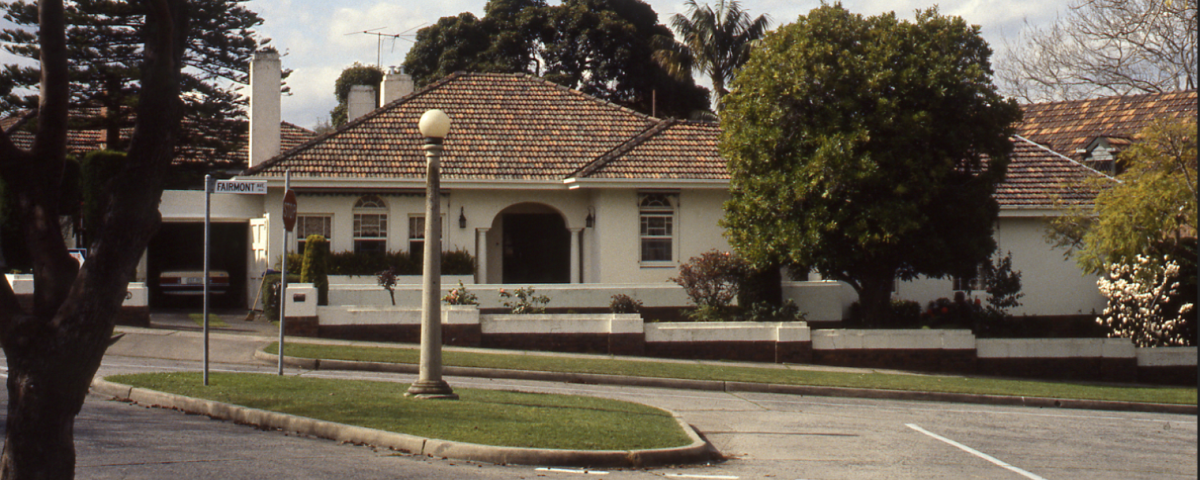 House in Fairmont Avenue in the 1980s