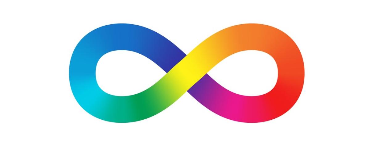 A rainbow infinity loop