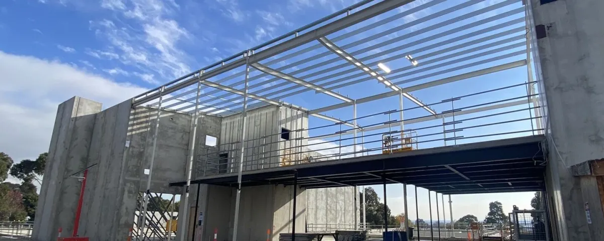 An under construction building 