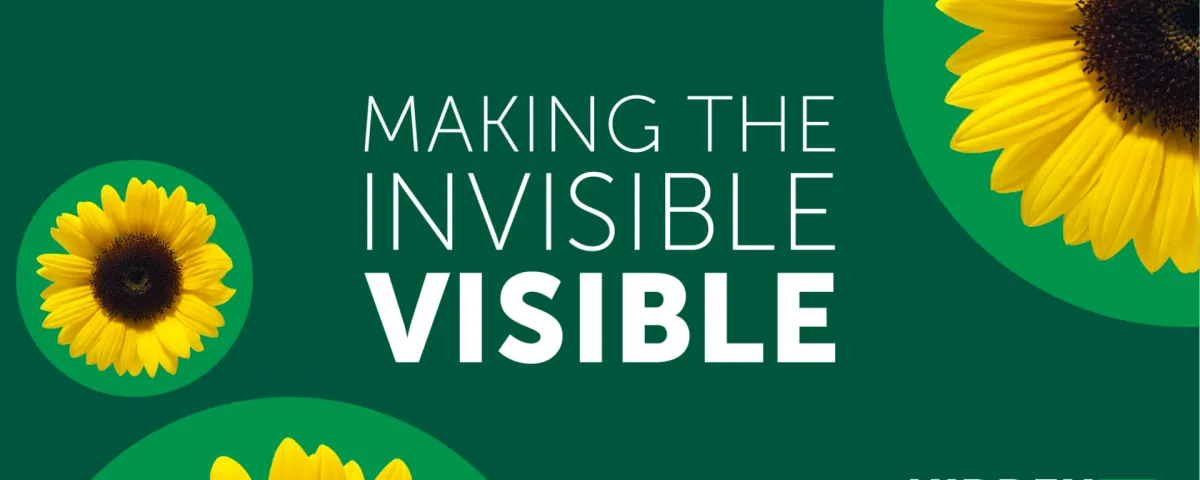Text reads 'Making the Invisible visible'