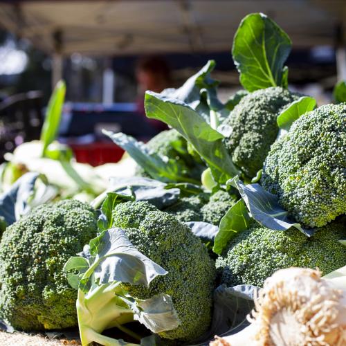 Broccoli at farmers market