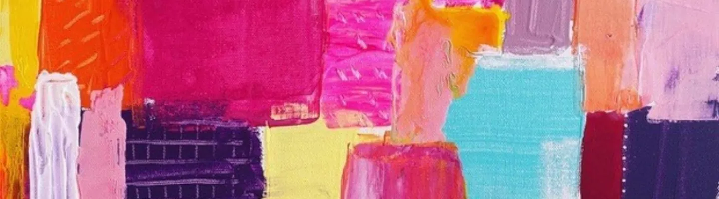 blocks of colour layered over each other