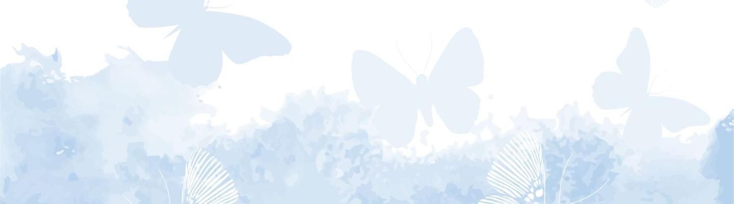 The shape of butterfies on a blue background