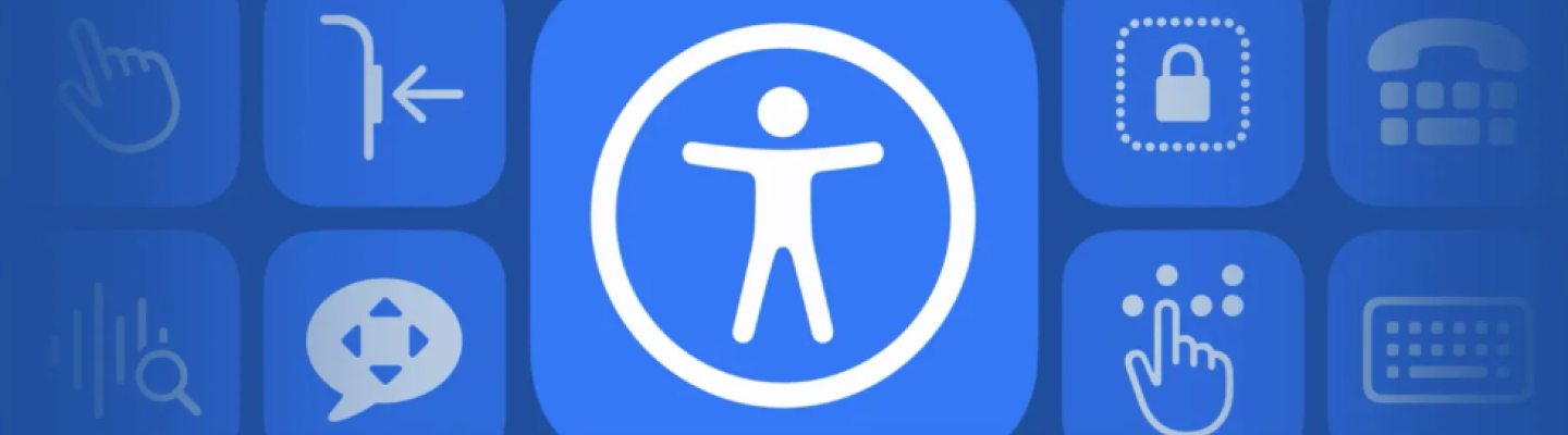 icon of human figure in a circle with a blue background