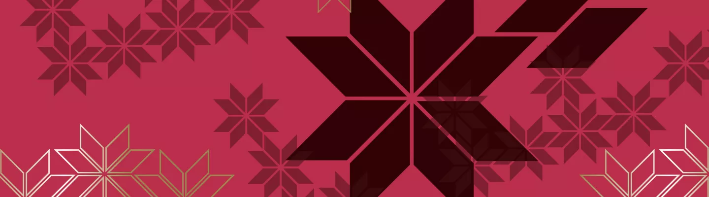 Different coloured snowflakes