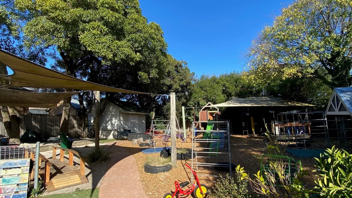 The view of the outdoor area at Robert Cochrane Kindergarten