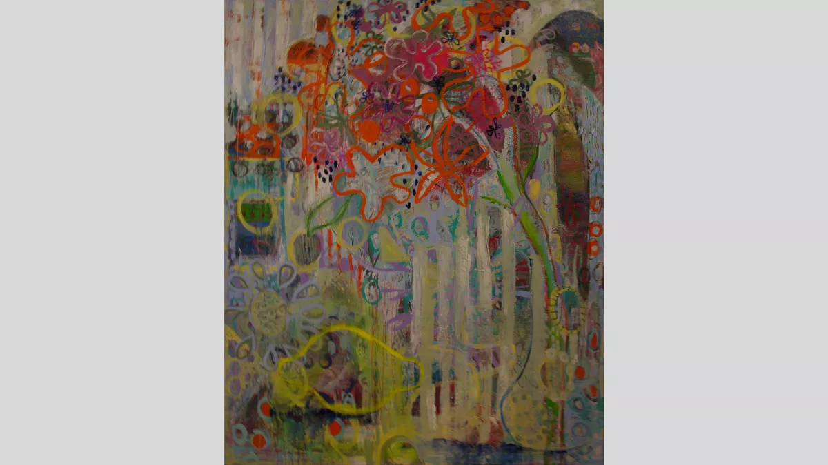 Joy Mackey, ‘Citron’, 2020, acrylic on canvas, 152 x 121.5cm, image courtesy of the artist. Sale price: POA.