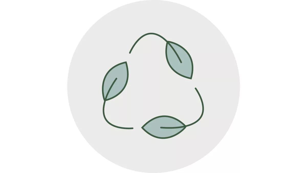 Leaves forming a circle