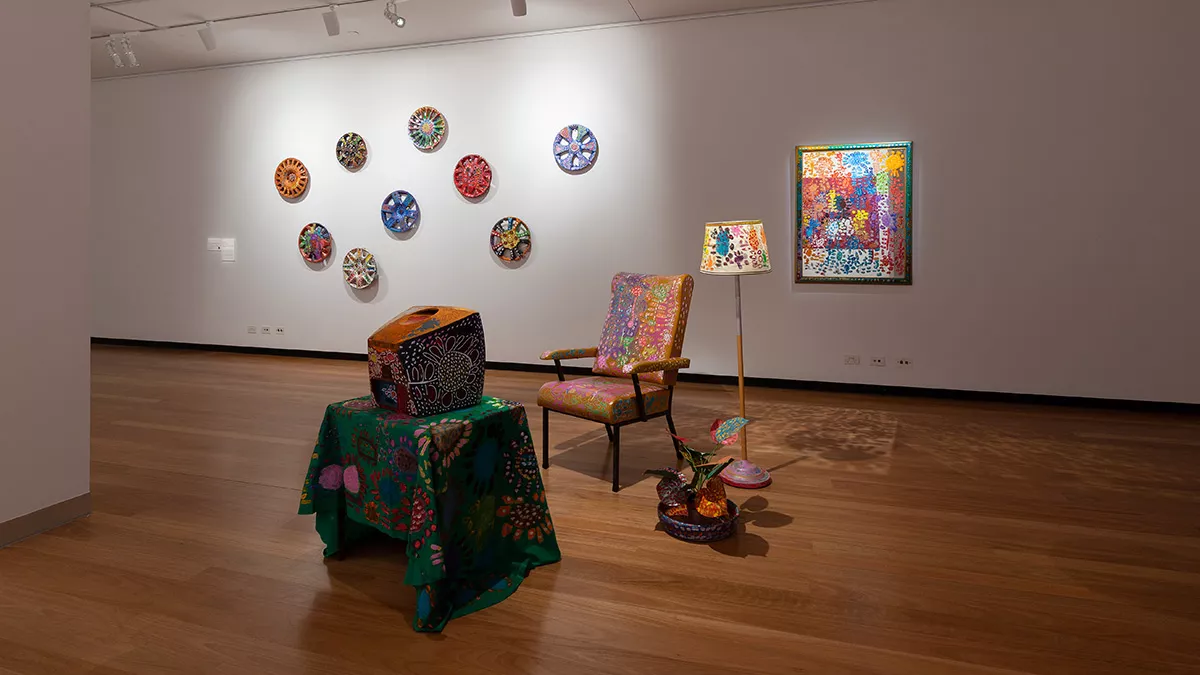 Installation view of Material Reverie at Town Hall Gallery