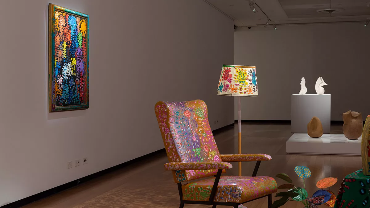 Installation view of Material Reverie at Town Hall Gallery
