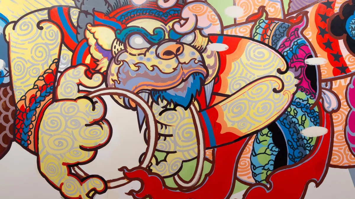 Installation view of ‘Expanded Canvas’ at Town Hall Gallery