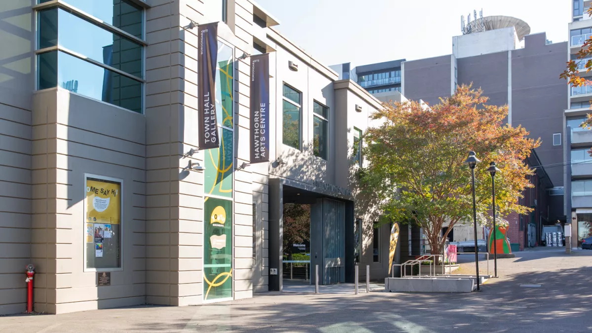The outside of a building, with signs to Boroondara Youth out the front.