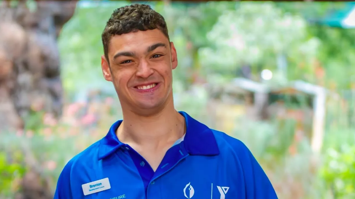 A young man at a recreational facility