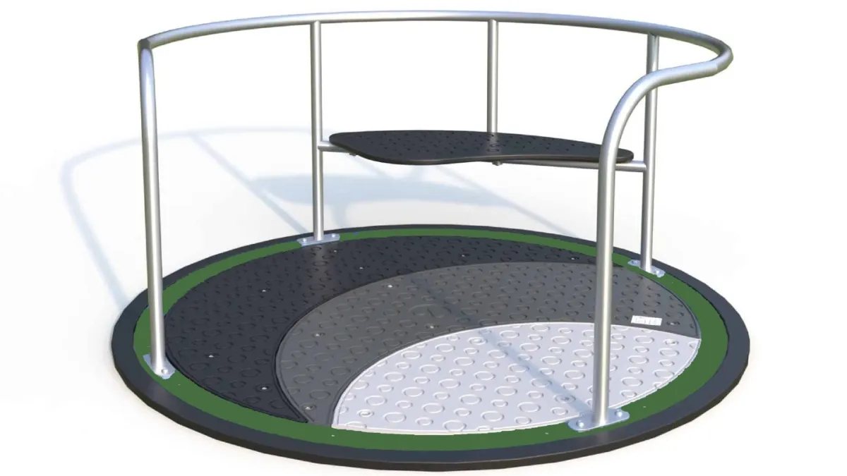 Artist impression of an accessible playground spinner