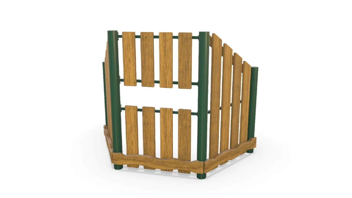 Artist impression of a bird hide at a playground