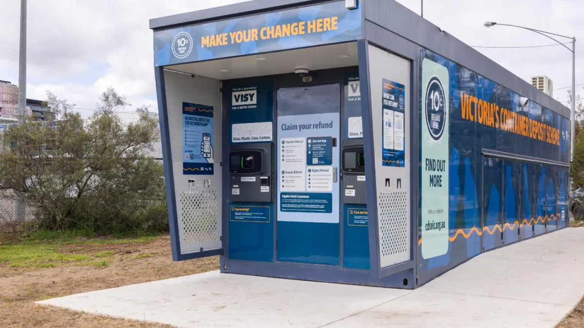 A reverse vending machine in Hawthorn East