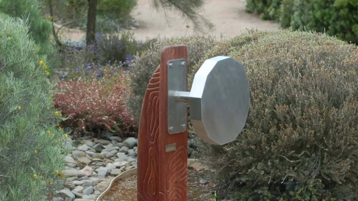 a water play feature at a playground