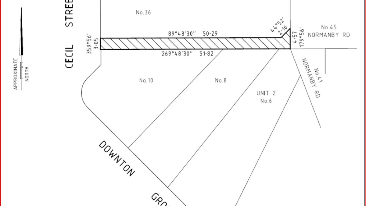 A line nap showing titles on land in Kew