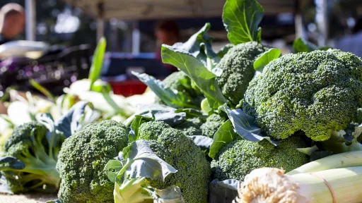 Broccoli at farmers market