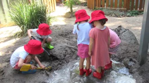 The bush garden at West Hawthorn Preschool