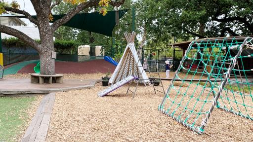 The playground at Cara Armstrong kindergarten