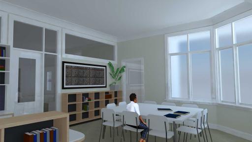 Artist's impression of the Historical Society library