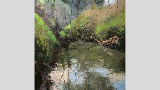 A painting by artist Joe Bundell called secrets of the creek