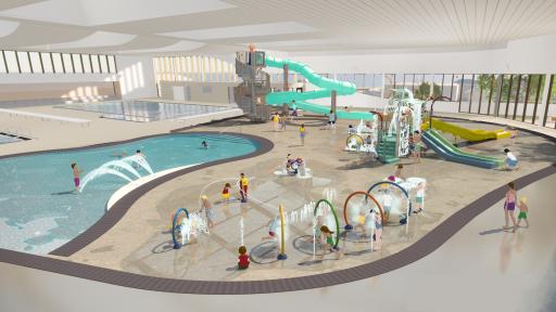 Design of warm leisure and toddler pool at Kew Recreation Centre