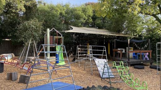 View of the playground at Robert Cochrane Kindergarten