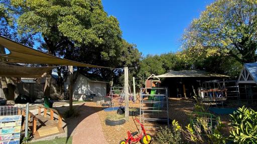 The view of the outdoor area at Robert Cochrane Kindergarten