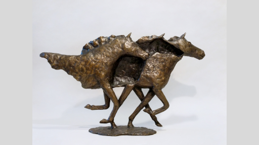 Brumbies sculpture by Michael Meszaros