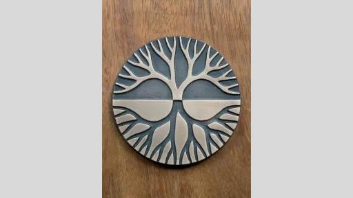 Tree sculpture by Michael Meszaros