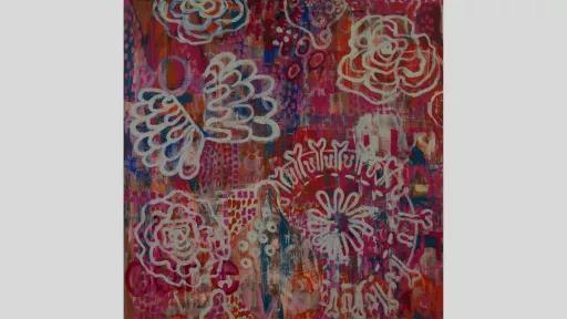 Joy Mackey, ‘Subliminal’, 2020, acrylic on canvas, 91 x 91cm, image courtesy of the artist. Sale price: $1450.