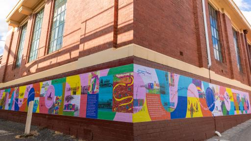 An art mural on the streets of Boroondara