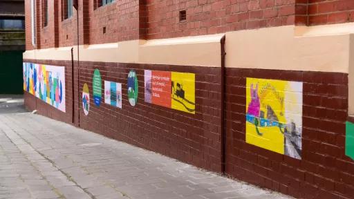 An art mural on the streets of Boroondara