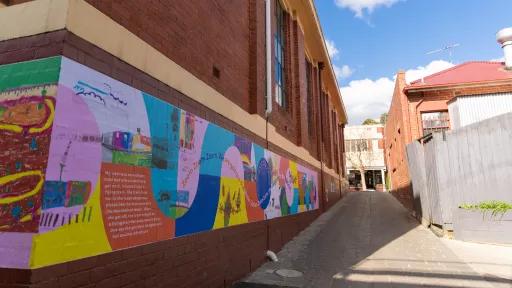 An art mural on the streets of Boroondara