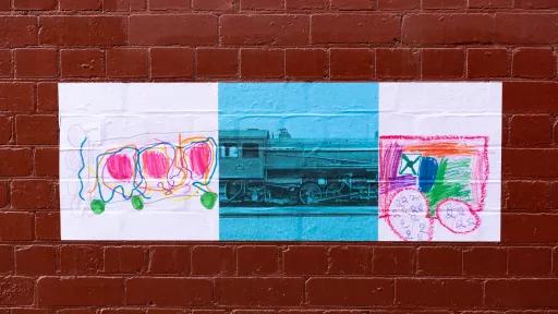 An art mural on the streets of Boroondara