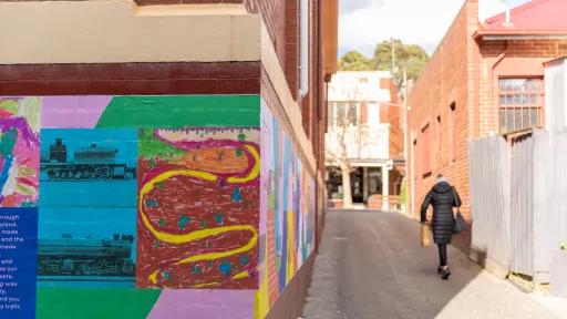An art mural on the streets of Boroondara